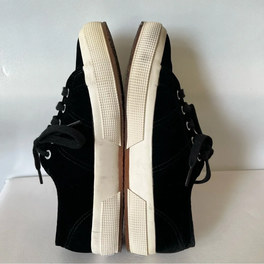 Superga Black Velvet Sneakers